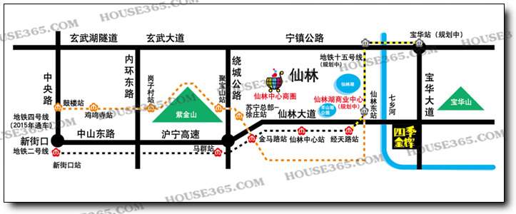 四季金辉交通区位图
