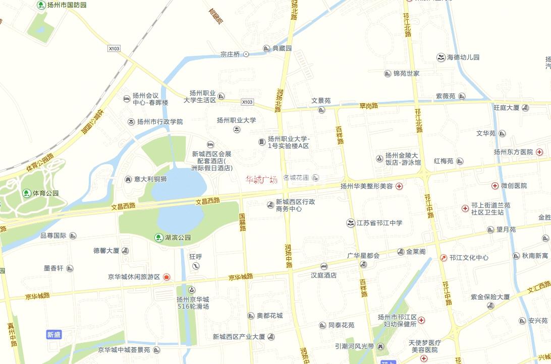 华城科技广场交通图