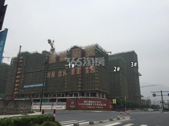 汉嘉柒号1、2、3号楼施工实景图 2015年7月摄