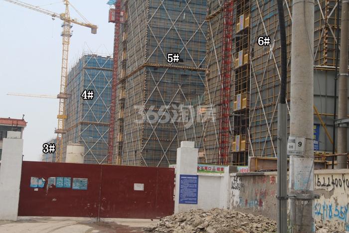 万宝城项目3—6号楼施工进程图（2015.8）