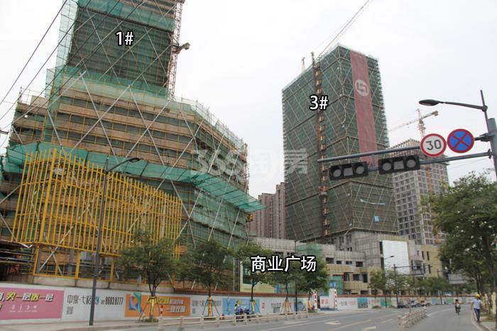 中豪七格1、3号楼施工实景图 2015年10月摄