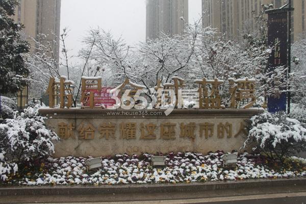 伟星金域蓝湾雪景图（2016年1月摄）