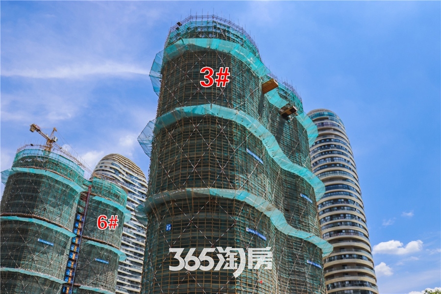 伟星长江之歌二期天誉3#6#楼工程进度（2019.8摄）