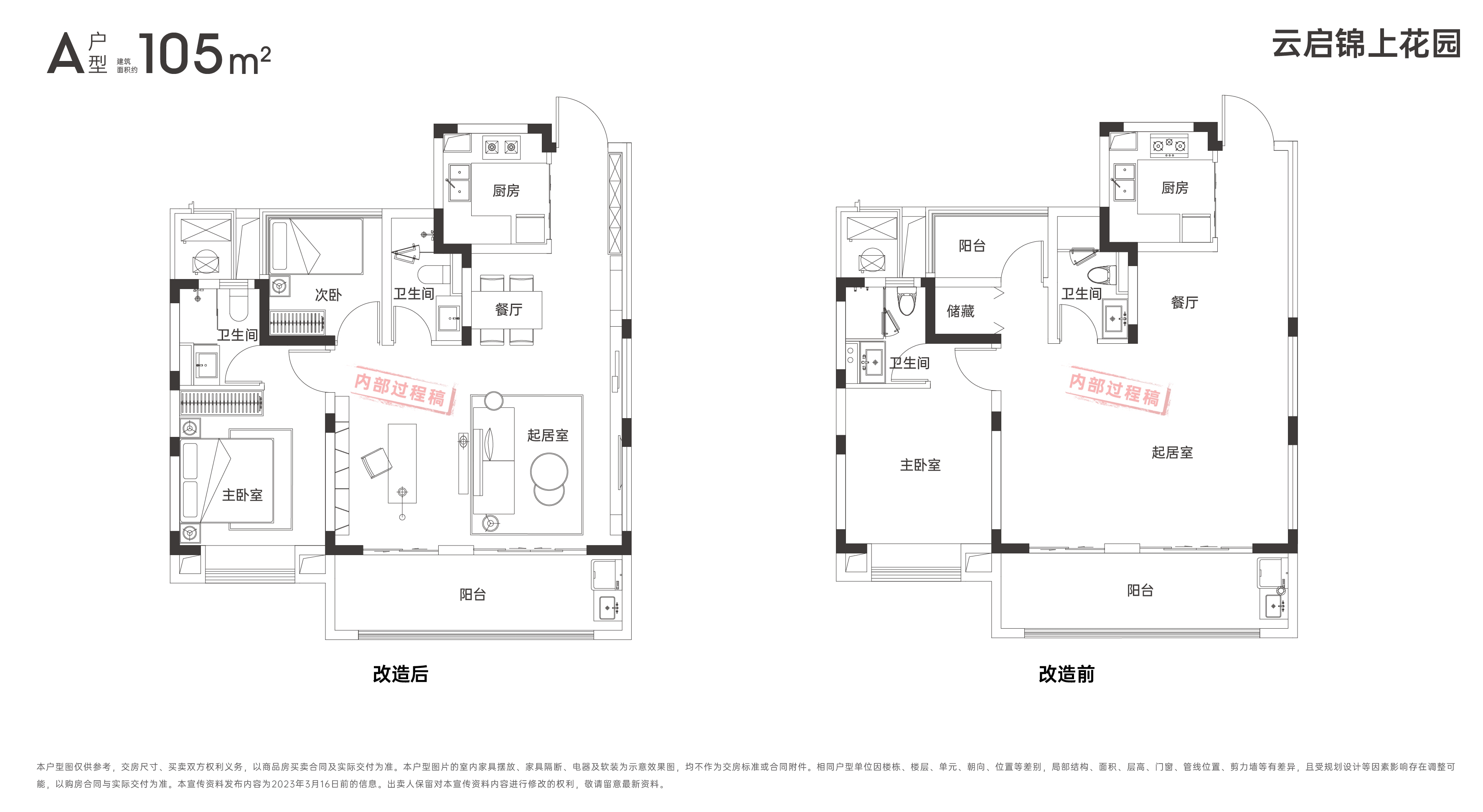 皖投·云启锦上105㎡户型图